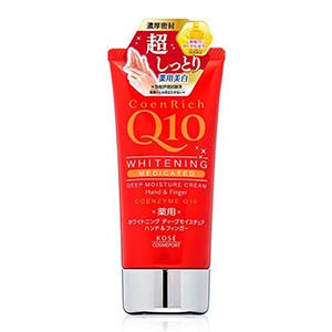 KOSE COSMEPORT Coen Rich Q10 White Deep Moisture Hand & Finger Cream 80g